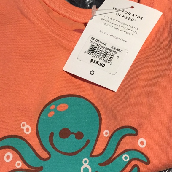 NWT $16 LIFE IS GOOD  HUG MONSTER  2t  TODDLER  T shirt - Picture 3 of 5